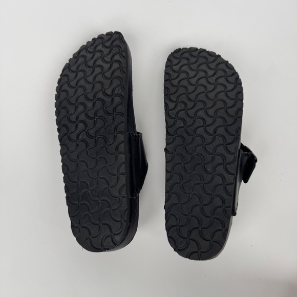 Birkenstock Black Leather Toe-Post Sandals | Size 44 (Men’s 11–11.5)
